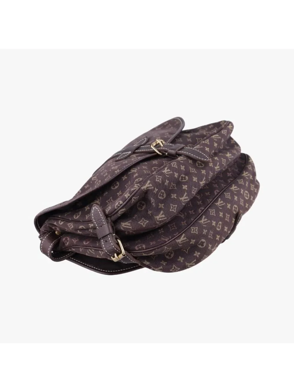 Louis Vuitton Monogram Mini Orchid Saumur 30 Ebene Cotton Linen Crossbody